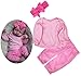 Reborn Doll Clothes 20 Inch Girl Pink Outfits for 18 to 20 Inch Reborn Baby Dolls Girls Clothes Accessories