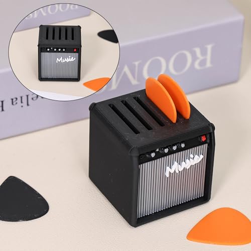 image for Wilomis Mini Guitar Amp Pick Holder - 3D Printed Personalized Amp Guit