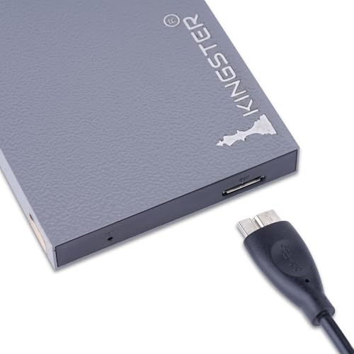KINGSTER 2.5" Ultra Slim 1TB Portable External Hard Drive HDD-USB 3.0 for PC, Mac, Laptop Portable Hard Disk Drive (1TB-MT-Gray) - Image 5