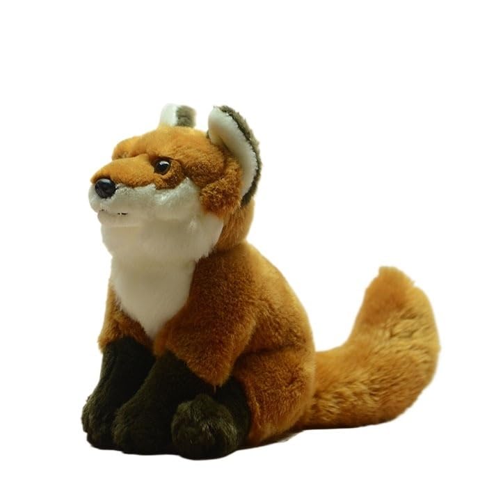 SMJWH Juguete de Peluche Zorro Rojo Sentado Realista Grande, Animal Vixen, muñeca Vida Silvestre, Regalo compañía Suave y tierno for decoración del hogar