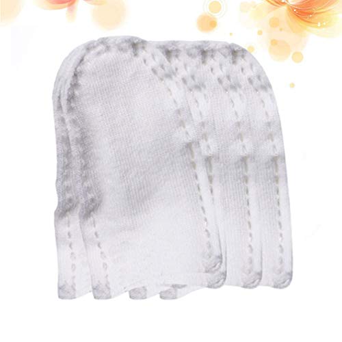 Healifty 200Pcs Algodão Dedeiras Dedo Sweatproof Mangas Dedo Guarda Anti-Risco