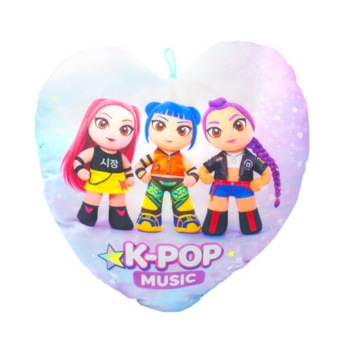 ms móvil shop Cojín K-Pop 40 cm Peluche Decorativo | Almohada Suave Cuadrada...