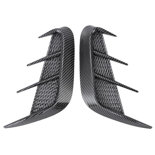 Garniture d'aération latérale universelle en ABS style fibre de carbone pour voiture