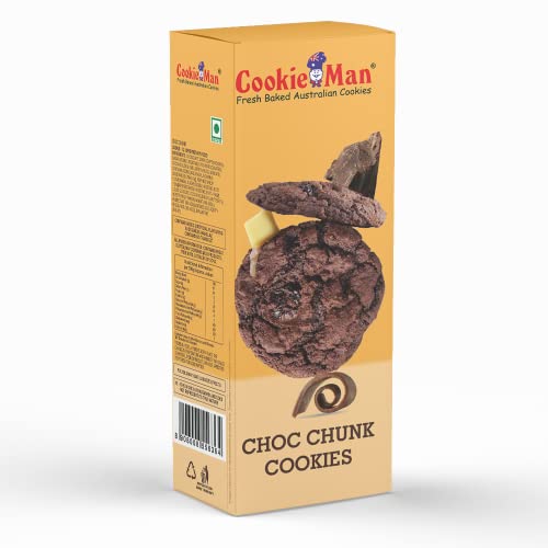 Image of CookieMan Choc Chunk & Brandy Snap (Flavoured) Cookies | 120gPack of 4 (Each 2)