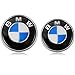 Produktbild LODYPERO Embleme Motorhaube Und Kofferraum, Emblem Logo Ersatz 82 Mm + 74 Mm Für ALLE Modelle BMW E30 E36 E46 E34 E39 E60 E65 E38 X3 X5 X6 3 4 5 6 7 8 (82 Mm + 74 Mm)