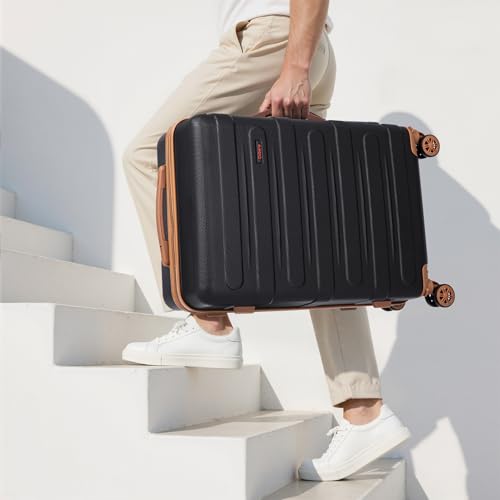 Luggage Sets 5 Piece Durable Suitcase Set with Spinner Wheels, Hard Shell Carry on Luggage with TSA Lock, Large Checked Travel Suitcases for Men and Women - Image 3