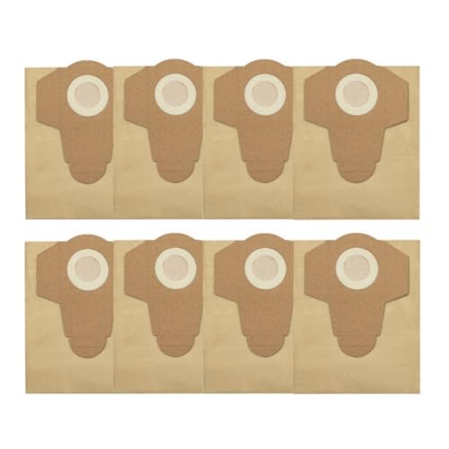 Sacchetti Bidone Universali,Sacchetti per Aspirapolvere in Carta per La Rimozione dei per Aspirapolvere da 20 Litri, per Gestire Detriti Sia Secchi Che Bagnati（8PCS）