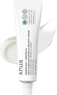 ANUA Heartleaf Centella Red Spot Cream, Face Moisturizer for Skin Relief, Niacinamide, Centella, Panthenol, Spot Treatment for Sensitive Skin, Non-comedogenic, Korean Skincare (1.05 oz)