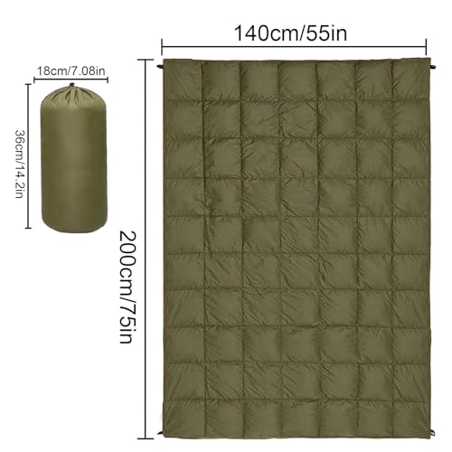 Couverture de camping en duvet pliable imperméable pour voyage