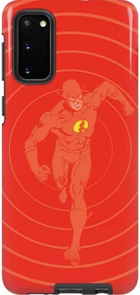 Skinit Pro Phone Case Compatible with Galaxy S20 - Officially Licensed DC Comics The Flash Original Emblem Design