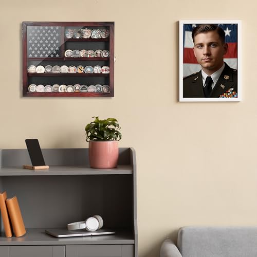 Estuche expositor para monedas militar con vidrio templado miniatura 7