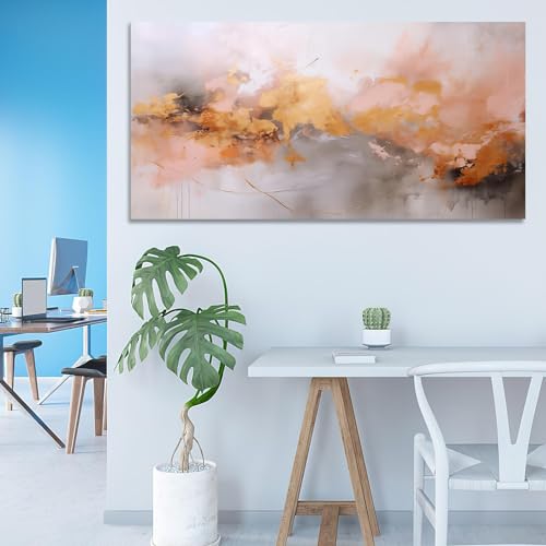 Toile murale abstraite marbre encadrée grand format affiche moderne - 7