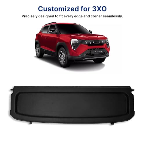 Image of Car Parcel Tray Diggi Luggage Tray in Perfect Fitting Compatible for 3XO| Does not fit with The Wiper Model on The Back Glass