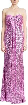Badgley Mischka Strapless Sequin Gown