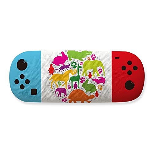 Étui de rangement rond animaux colorés pour organiser le sac d'école des enfants