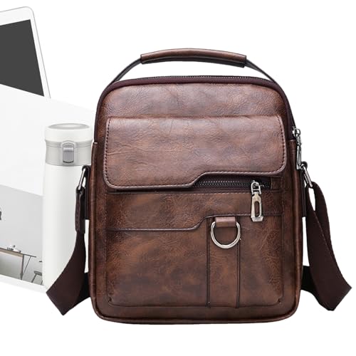 Cuero de hombro para hombres con acabado retro y diseño resistente 6