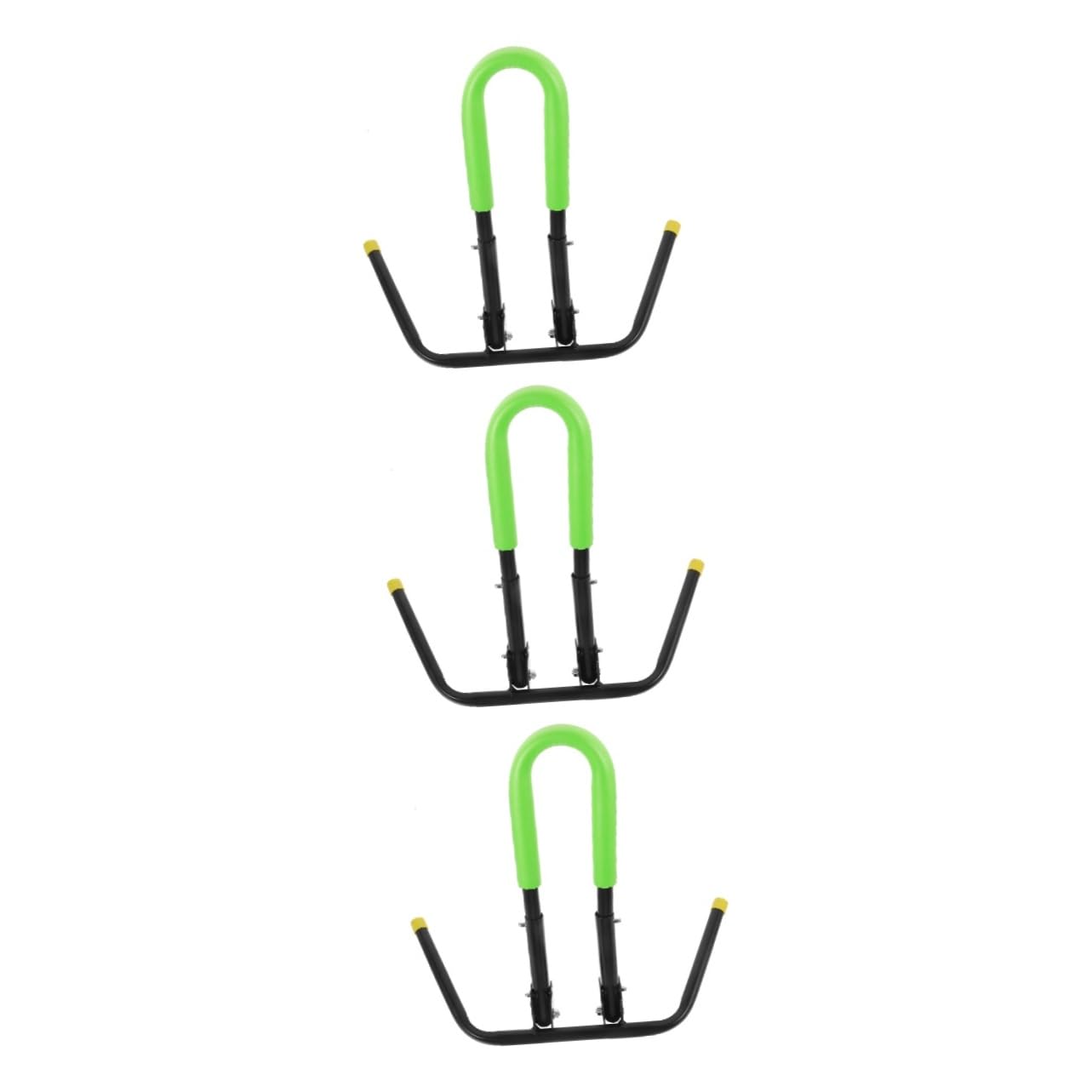 ibasenice Soporte Ajustable para Scooter y Bicicleta Metálico Desmontable para Estacionamiento Estable Soporte Plegable para Bicicleta Infantil y Balance Bike Accesorio de Seguridad Verde