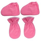 ADOCARN 4pcs Essential Oil Gloves Sock Booties for Women Mittens Women Dry Hands Gloves Paraffin Bat
