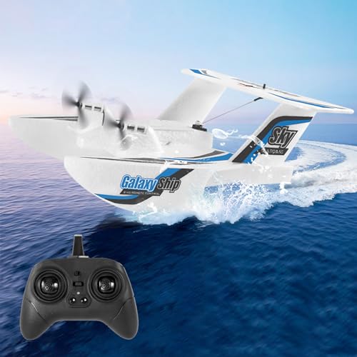 fisca Remote Control Airplane RC Amphibious Plane 2.4Ghz 3 Channel Foam Drone RTF Aircraft Take Off...