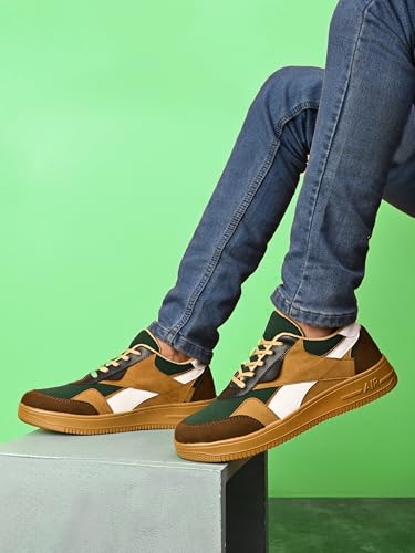 Image of Centrino Men's Sneakers | Cushioned Insole Comfortable Shoes | Trendy & Stylish Modern Sneakers | Durable Lightweight Sole Casual Walking Footwear (8180)