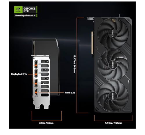 Image of GIGABYTE GeForce RTX 5090 WINDFORCE OC 32G Graphics Card, Triple Fan Cooling System