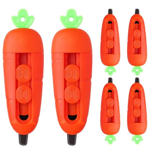 Uoqpty Taglierina per buste, tagliacarte | Strumento per aprire la posta di carota,Taglierina apribuste leggera per lettere, apriscatole 6X con blocco di sicurezza per buste, pacchi, tagli di carta