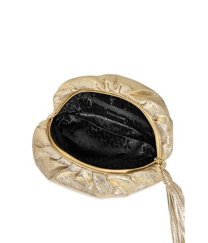 Image of Rebecca Minkoff, Womens, Ruched Clutch, Champagne, One Size