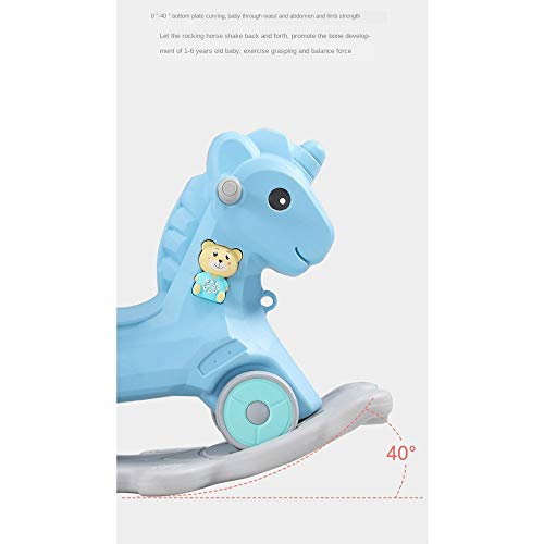 YWSZJ Baby Ride on Toys 2 In 1 Kinder Schaukelpferd Kinderwagen Kinder Schaukelstuhl Reiten Pferd Kinderzimmer Kleinkind… – Bild 7