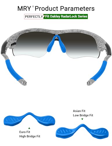 Image of Mryok Replacement Earsocks Nosepieces Kits for Oakley RadarLock Path /RadarLock XL /RadarLock Edge /RadarLock Pitch - Options