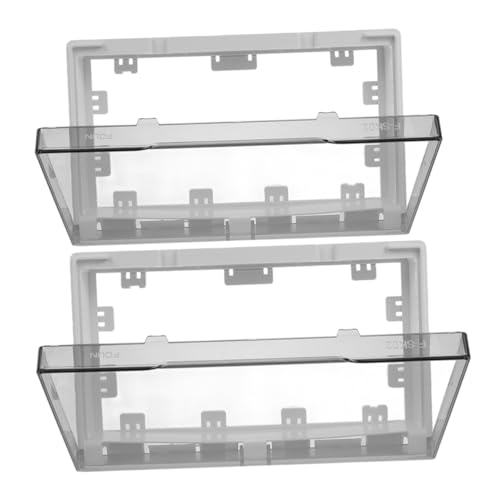 Abaodam 2pezzi Coperture Per Prese Adesive Ultrasottili e Impermeabili Scatole Protettive Per Prese Senza Danni Alle Pareti Per Ambienti Umidi