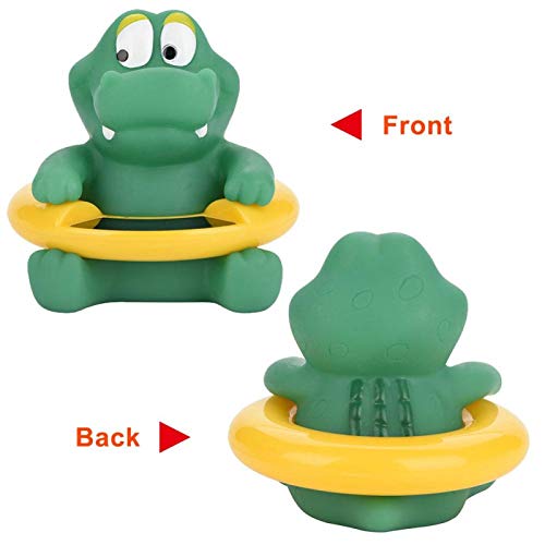 1Pc Baby Thermometer Duck Bath Toys Bathtub Swimming Pool Thermometer Safety Rubber Duck For Baby Bath Safe (Green Crocodile) #TOP3