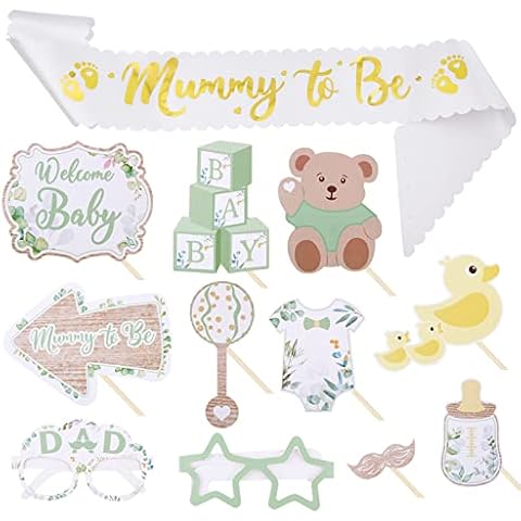 BETESSIN Mummy to Be Sash with Props Cover