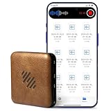 64GB Voice Recorder, Leather Design Recording Device with Playback&MP3 Play,AI Recorder Voice Capacity of Large Capacity Storage with Lectures Meetings Interviews Class.(Brown-64GB)