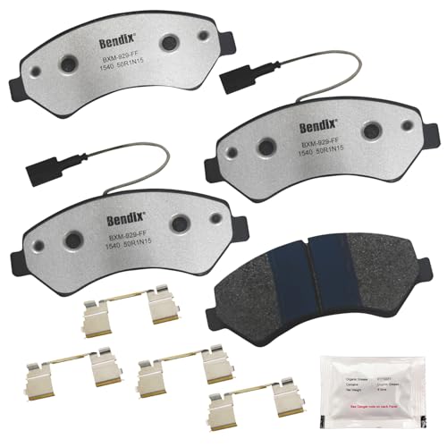 Image of Bendix Fleet Metlok MKD1540FM Semi-Metallic Front Brake Pads for Fiat Ducato 2020-2011, Peugeot Manager 2015-2009, Ram ProMaster 1500 2023-2014, ProMaster 2500 2023-2014, ProMaster 3500 2023-2014