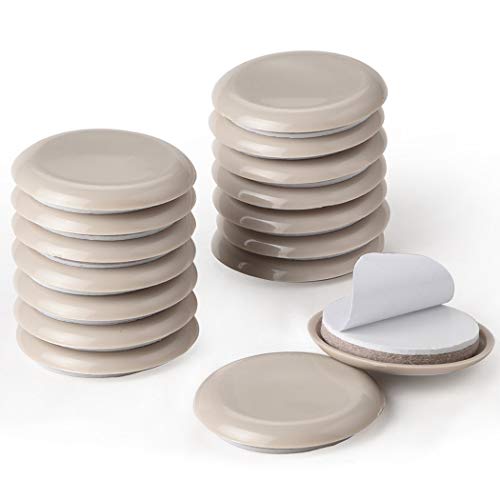 Ezprotekt 16 Value Pack Self-Stick Furniture Sliders 2-1/8" Furniture Moving Pads Heavy Duty