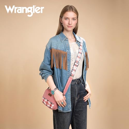 Image of Wrangler Small Crossbody Bags for Women Aztec Mini Purses with Guitar Strap | with Guitar Strap