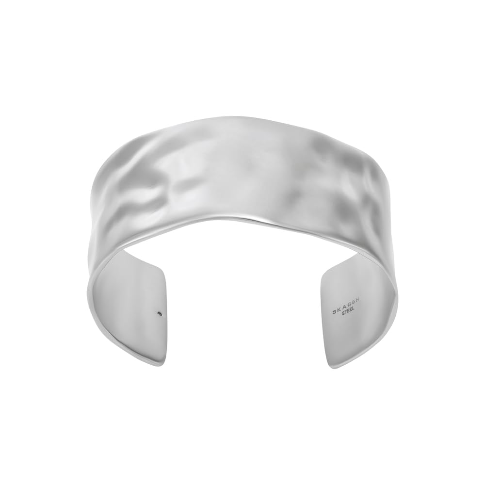 Skagen Damen Edelstahl und Halbedel mit Manschette Armreif