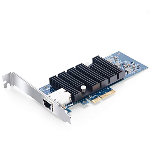 10Gb PCI-E NIC Network Card, Single Copper RJ45 Port, PCI Express Ethernet LAN Adapter Support Windows Server/Linux/ESX, Compare to Intel X550-T1