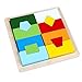 B&Julian Geometrico Puzzle di lengno Creativo Incastro di Colori e Forme Bambini da 1 Anno