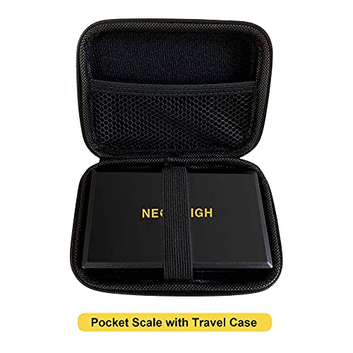 Pocket Scale With Case, 200G X 0.01G, Precision Gram Scale, Ounces Pocket Scales, Portable Herb Scale, 6 Weighing Units, Scale Grams, Spice Scale, Jewelry Scale, Backlit Display (Batteries Included) #TOP2