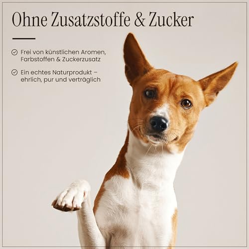 Dog Time Tiernahrung Pansen 500g getrocknet I Gesunder Kausnack aus 100% Rind für Hunde I Hundeleckerli ohne Zucker & Zusatzstoffe