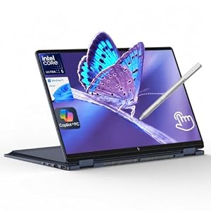 HP OmniBook X Flip 14 2-in-1 Laptop, Laptop Touchscreen 14" WUXGA IPS, Intel 8-core Ultra 5 226V, Intel Arc 130V GPU, 16GB RAM 512GB SSD, Thunderbolt 4, Windows 11 with Stylus Pen