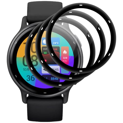 IQShield Protector de Pantalla para Garmin Vivoactive 5, 3 Piezas HD Película Cristal Templado, Sin Burbujas, Sensible al Tacto, Anti-Arañazo Protector
