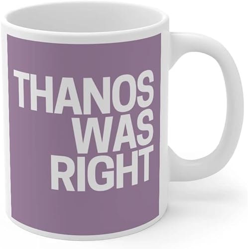 Miniatura 6 de Taza de café Thanos Was Right. Taza de café de cerámica con diseño de doble cara. Perfectamente equilibrada, como todas las cosas deberían ser. 11
