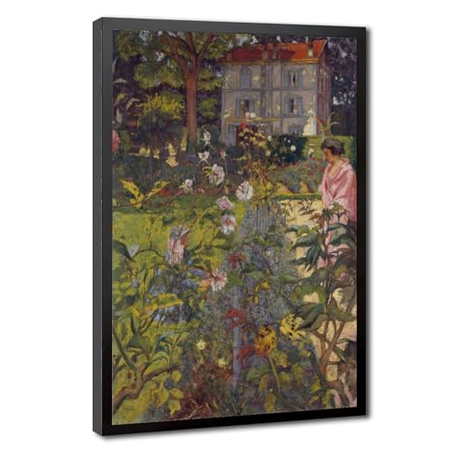 Décoration murale Jardin à Vaucresson Vuillard poster sur toile avec cadre suspendu