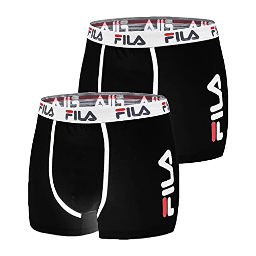 Preisvergleich Produktbild Fila Herren Boxer FI / 1BC / FU5040X2 Unterwäsche, Schwarz, L (2er Pack)