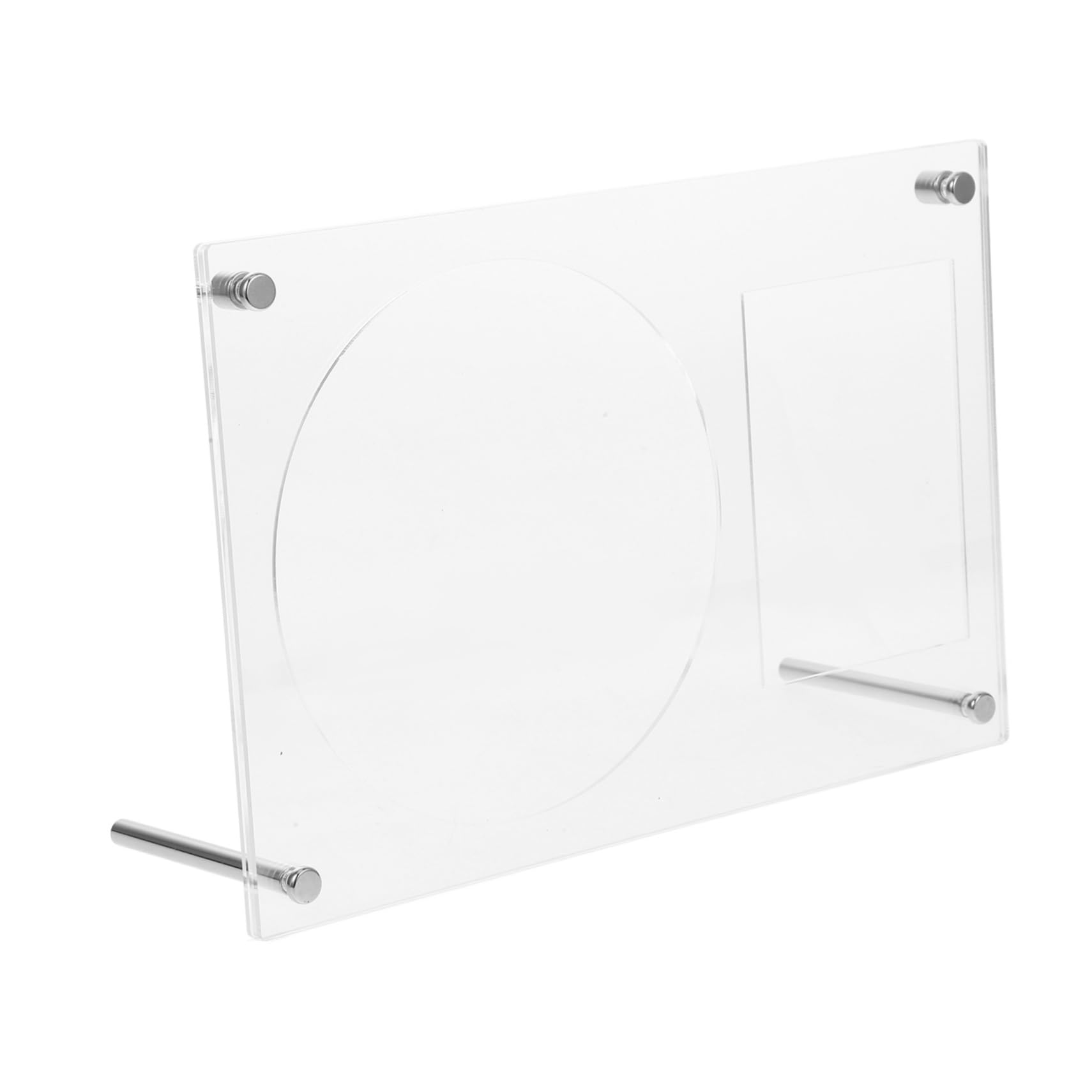 Healifty Acrylic CD Display Rack Clear Photo Storage Holder with Stand for Dvds Photos Versatile Design for Home Office Elegant and Simple Showcase