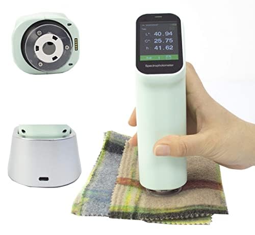 Spectral Color Meter Touch Screen Color Measurement Tool with Repeatability dE*ab≤0.05 Inter-instrument Agreement ΔE*ab≤0.4 Aperture Φ8mm/11mm Auto Calibration IPS Full Color ASTM ISO Standard