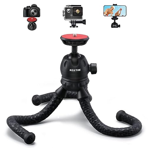 Aocoswei Phone Stand for Recording Portable Tripod for iPhone Selfie Stick Cell Phone Holder for Tripod Mount Flexible