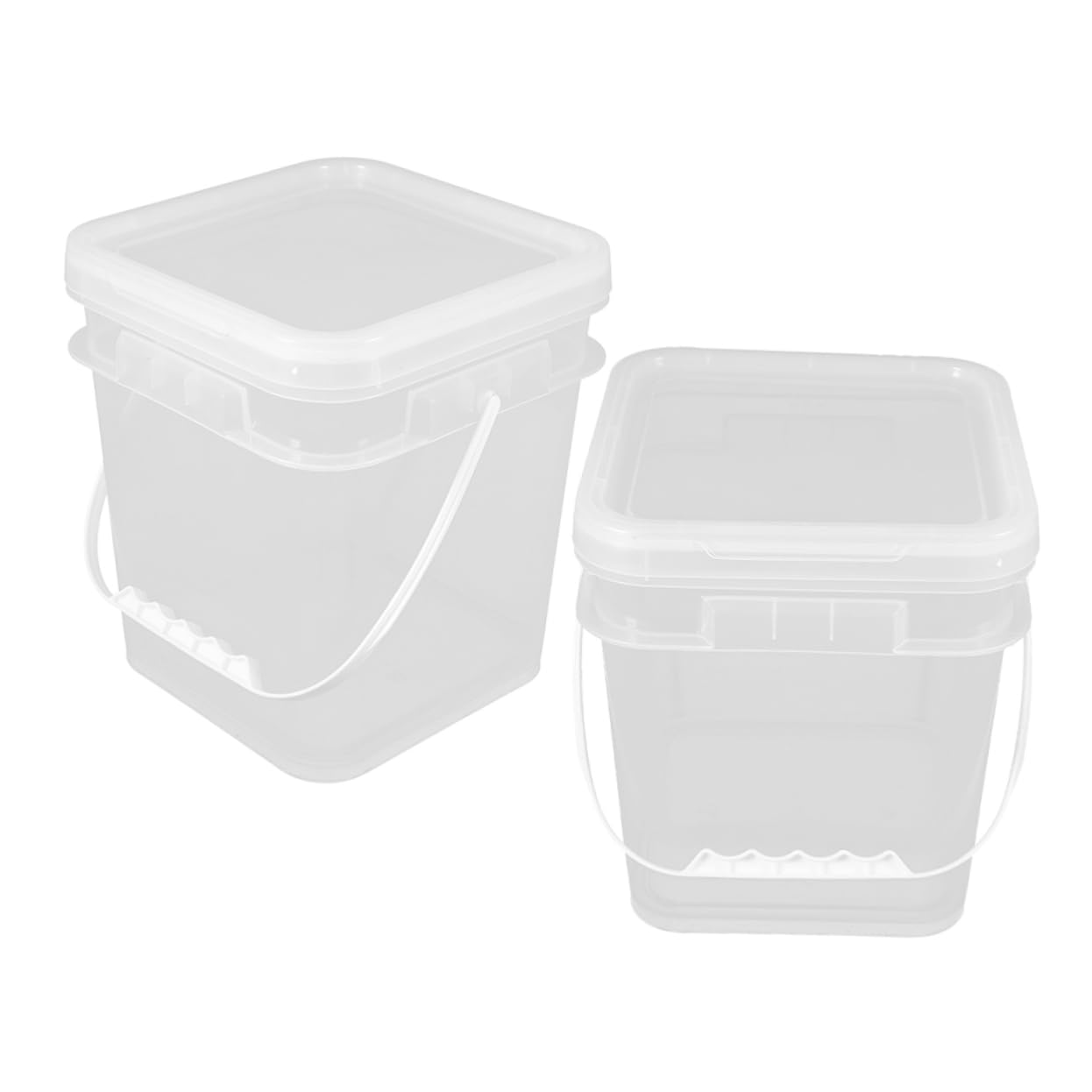 Cabilock 3 Juegos Bote De Pintura Balde De Plástico para Pintar. Barril De Plástico para Pintar. Cubo De Almacenamiento De Pintura Cubeta para Mezclar Colores Cubo De Arte Abs 2 Piezas * 3